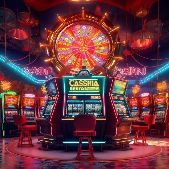 Slots ဂိမ်း Jackpot နိုင်ပြီး ဝမ်းသာနေသောကစားသမားမြင်ကွင်း